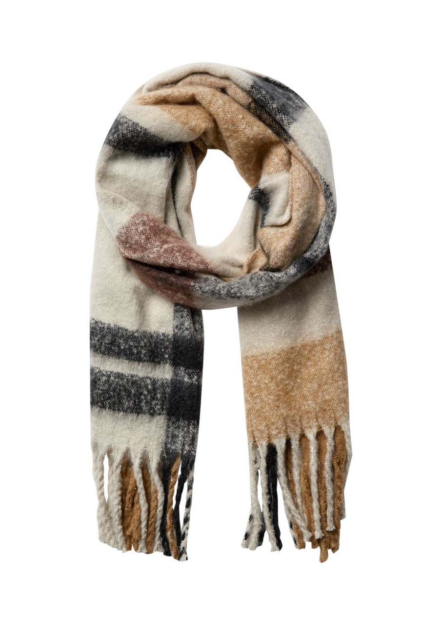 Women Soya Concept Gloves & Hats And Scarves | Soya Concept Musu Scarf In Coffee 51194 - 8707C