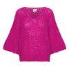 Women American Dreams Knitwear And Sweaters | American Dreams Miranda Sweater In Neon Pink