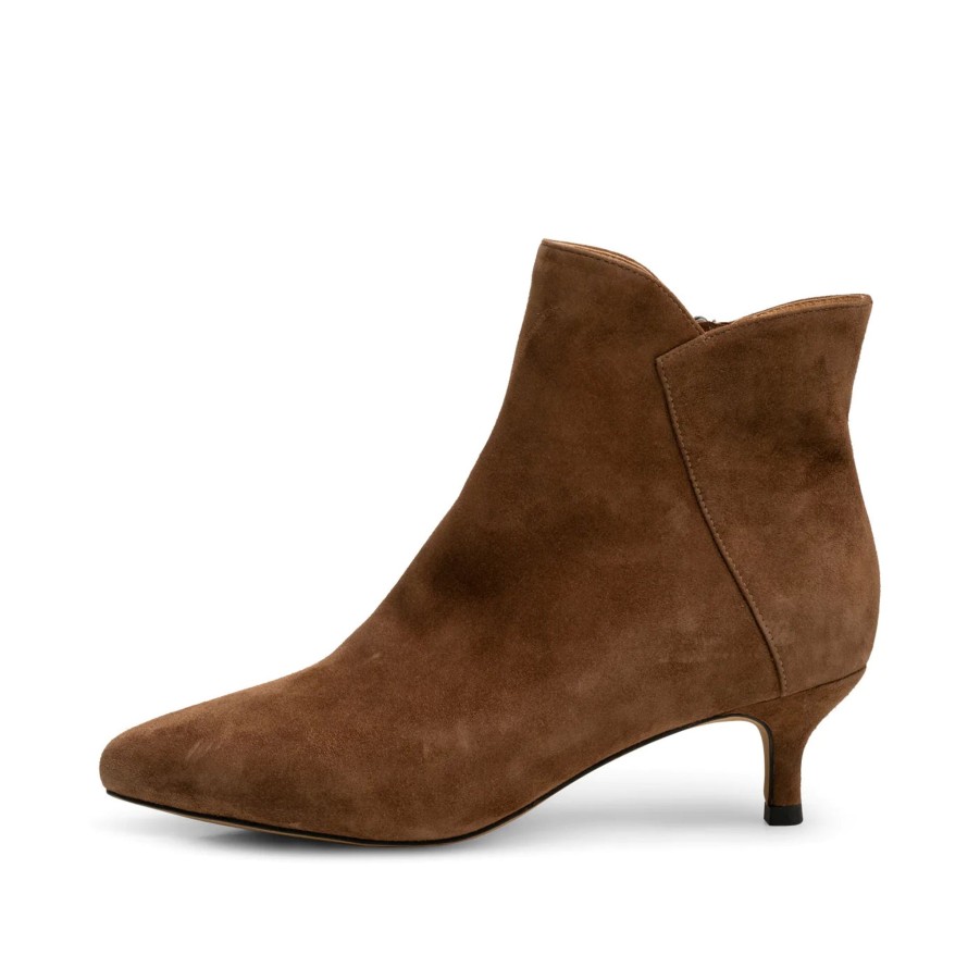 Women Shoe The Bear | Shoe The Bear Saga Zip Boot In Tan Suede