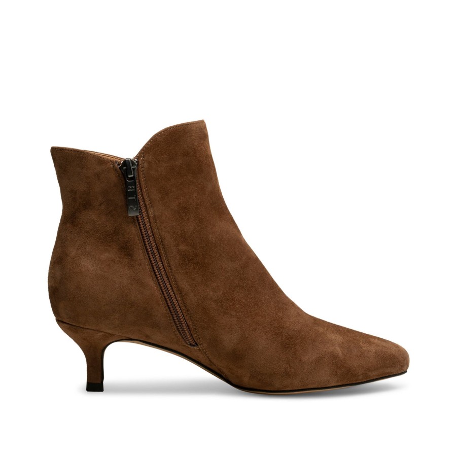 Women Shoe The Bear | Shoe The Bear Saga Zip Boot In Tan Suede