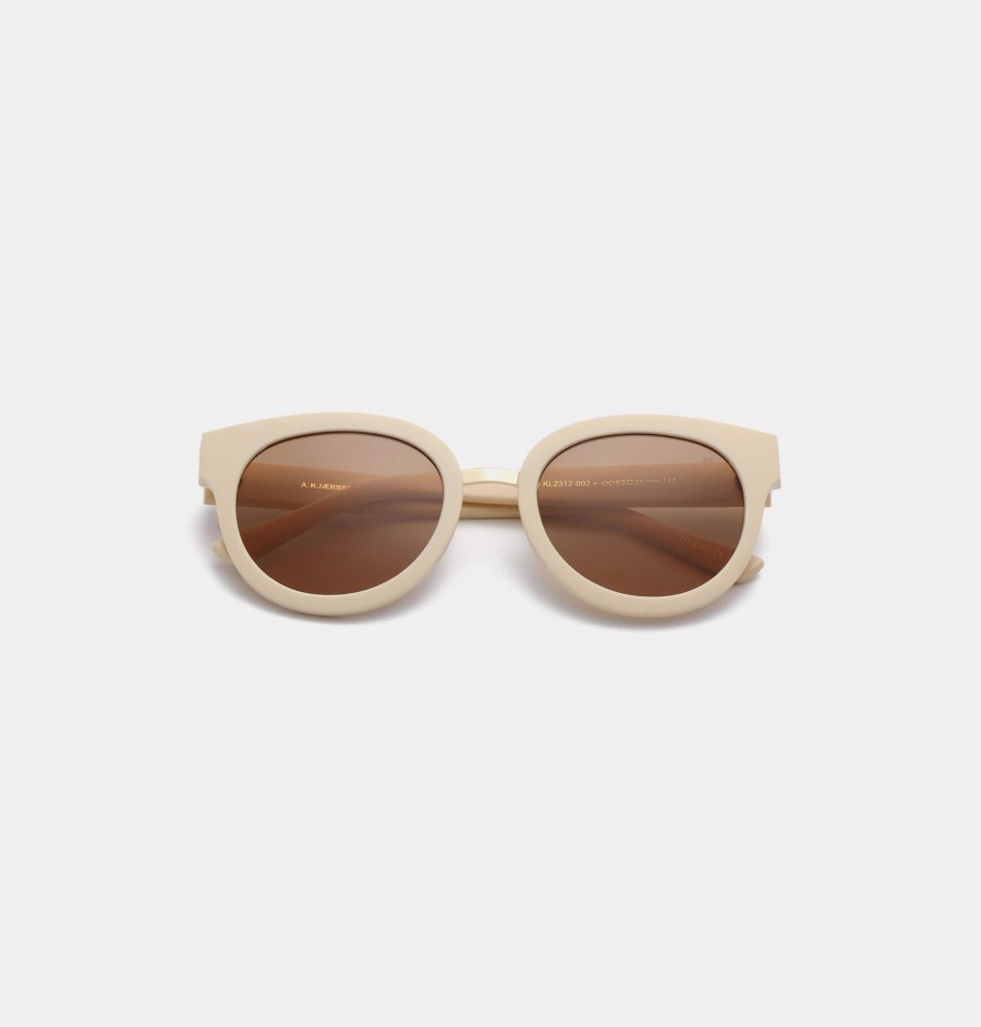 Women A Kjaerbede Sunglasses And Eyewear | A.Kjaerbede Jolie Sunglasses In Cream