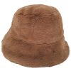 Women Oakwood Gloves & Hats And Scarves | Oakwood Bobland Faux Fur Hat In Nuts