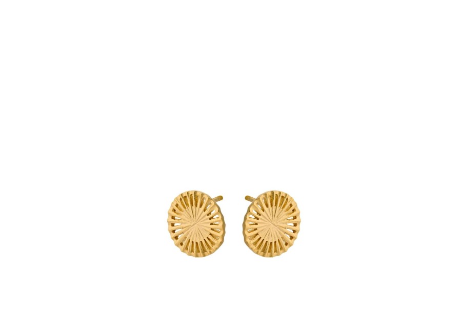 Women Pernille Corydon Earrings | Pernille Corydon Starlight Earstuds 12Mm In Gold