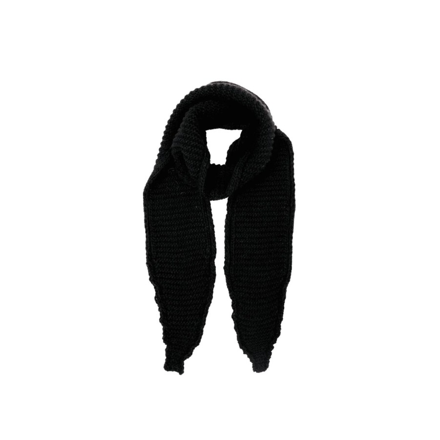 Women Black Colour Gloves & Hats And Scarves | Black Colour Sally Scarf In Black