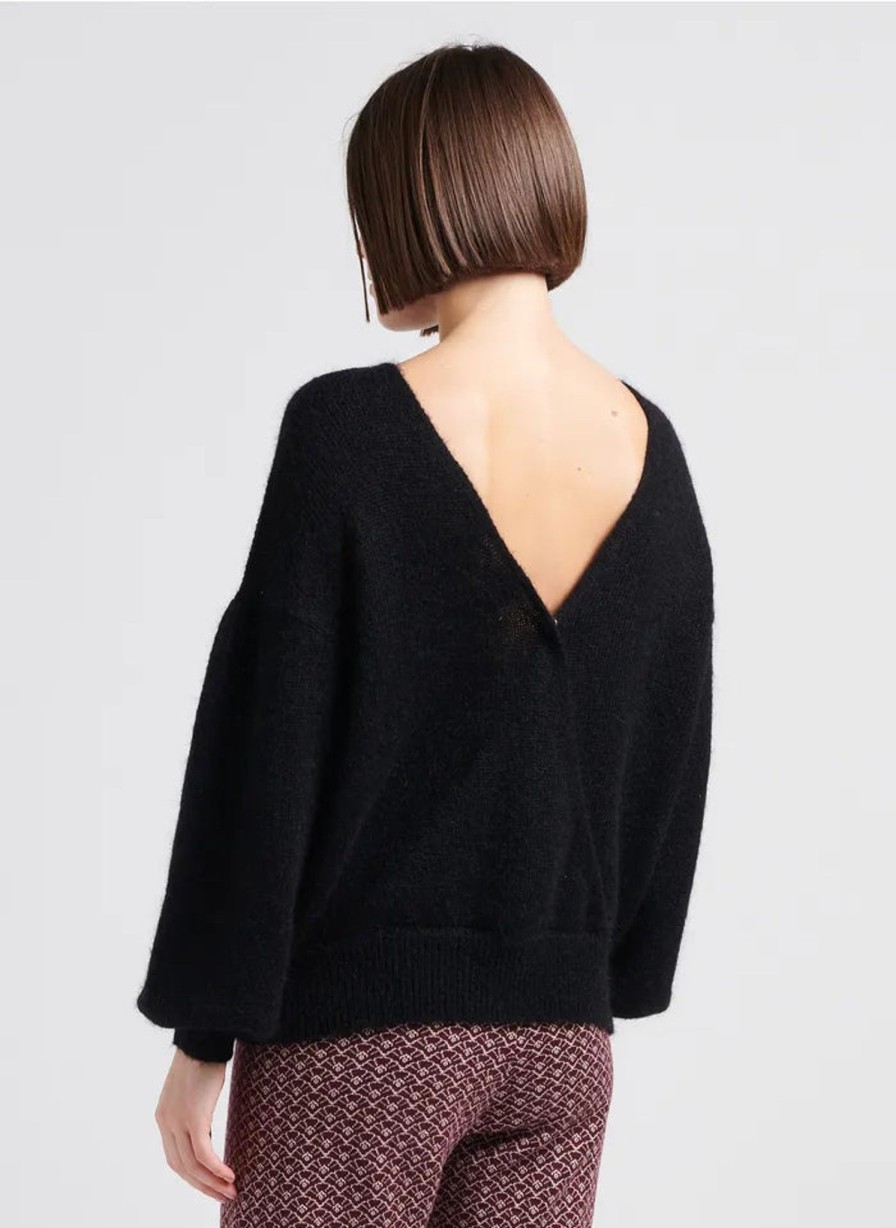 Women Petite Mendigote Knitwear And Sweaters | Petite Mendigote Mayden Jumper In Black