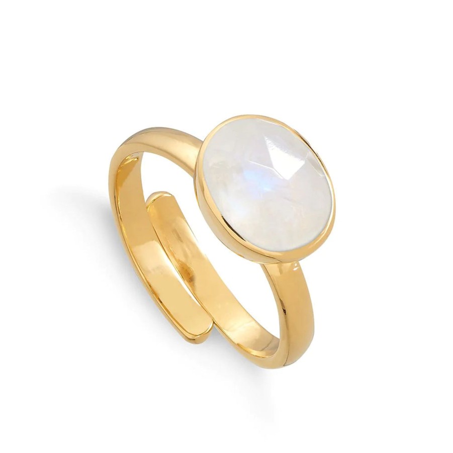 Women SVP Jewellery Rings | Sarah Verity Svp Atomic Midi Rainbow Moonstone Ring