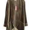 Women Traffic People Coats And Jackets | Traffic People Boyfriend Jacket In Velvet Green