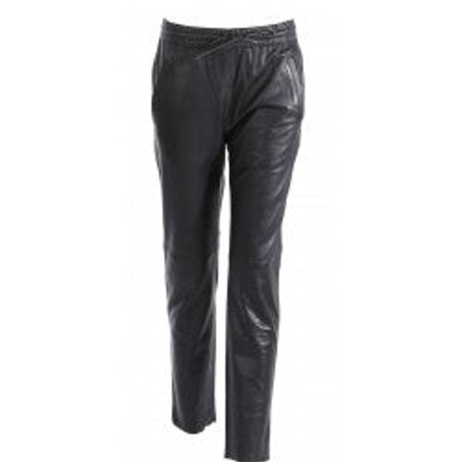 Women Oakwood Trousers & Skirts And Shorts | Oakwood Gift Leather Trouser In Black