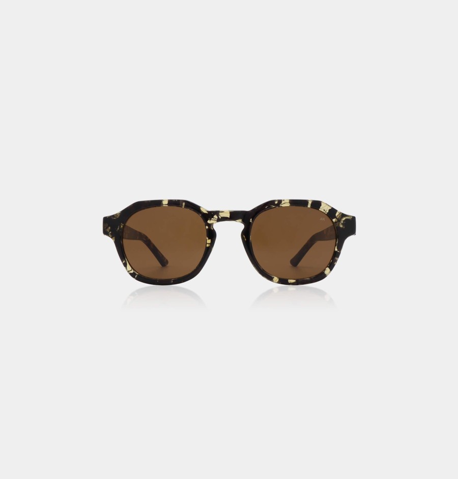 Women A Kjaerbede Sunglasses And Eyewear | A.Kjaerbede Zan In Black Yellow