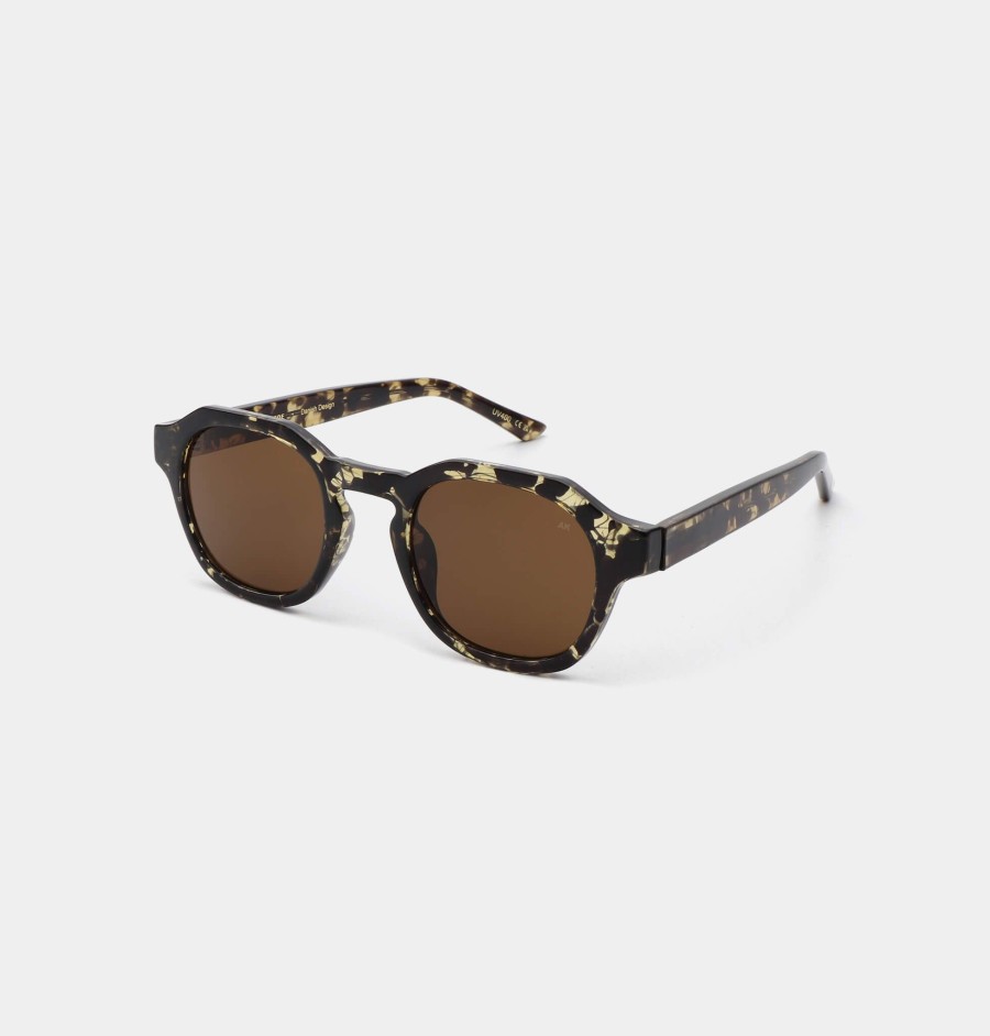 Women A Kjaerbede Sunglasses And Eyewear | A.Kjaerbede Zan In Black Yellow