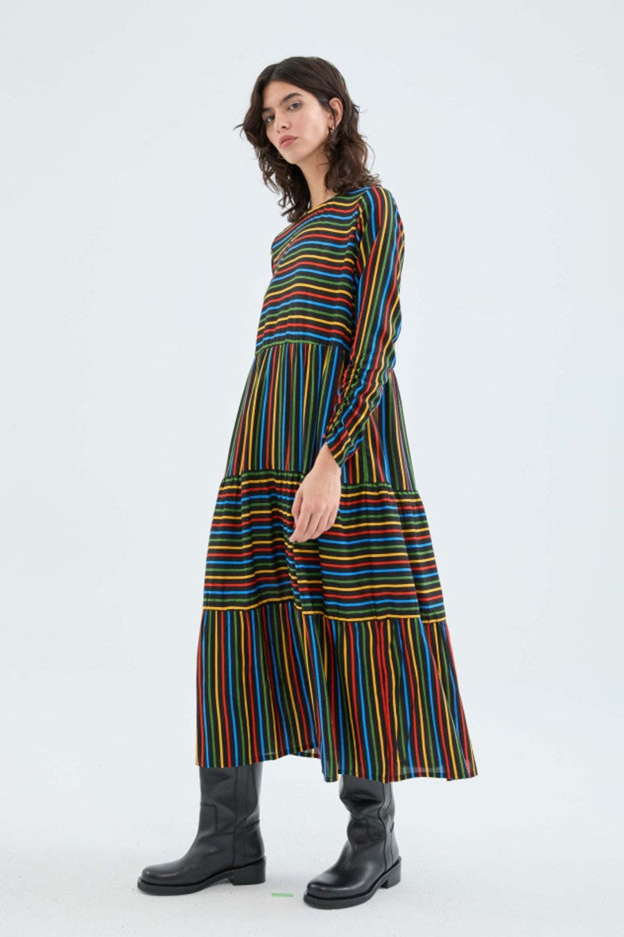 Women Compania Fantastica Dresses | Compania Fantastica Stripes Dress 43002