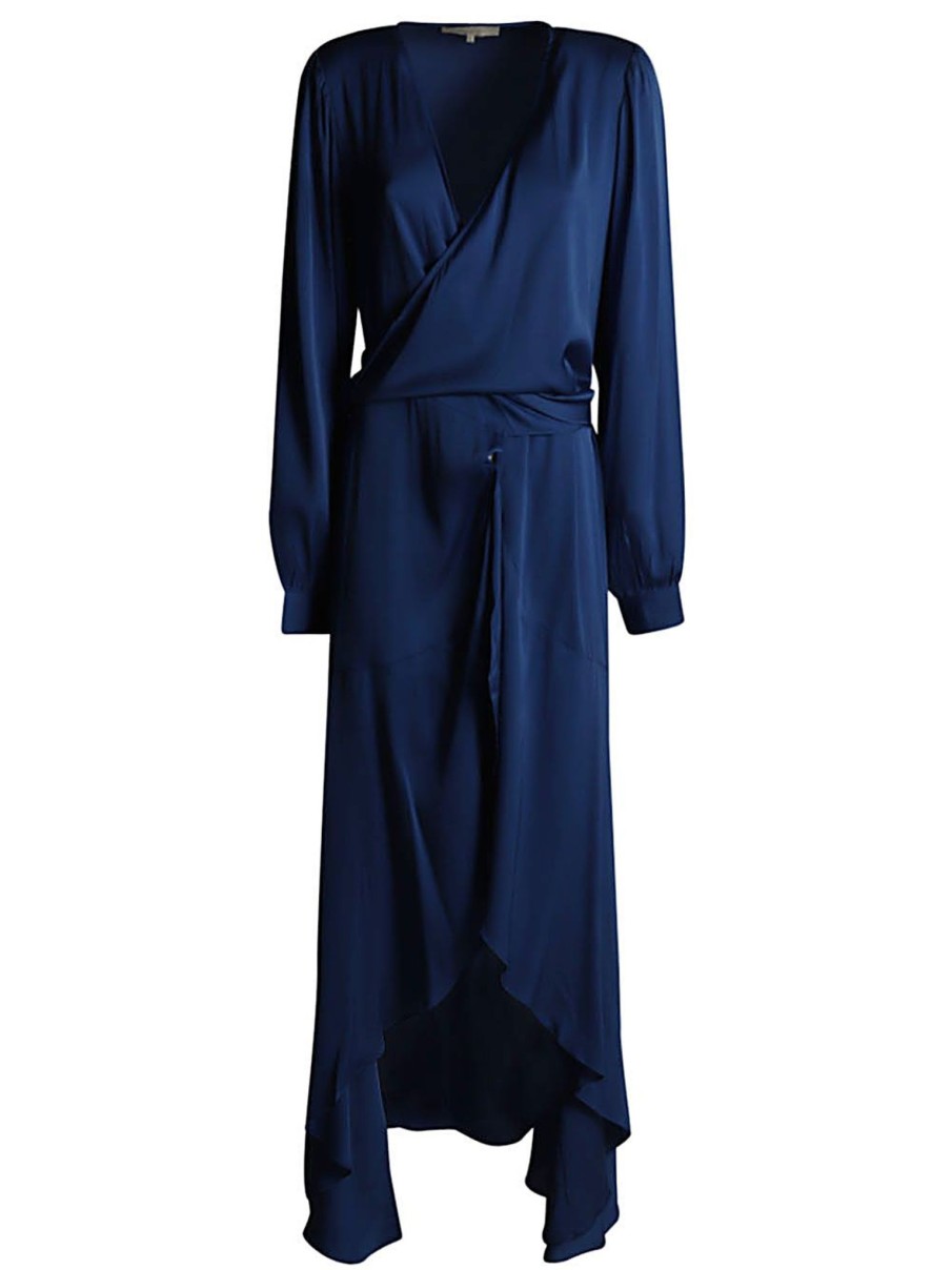 Women Silk95Five Dresses | Silk95Five Amanda Long Dress In Navy