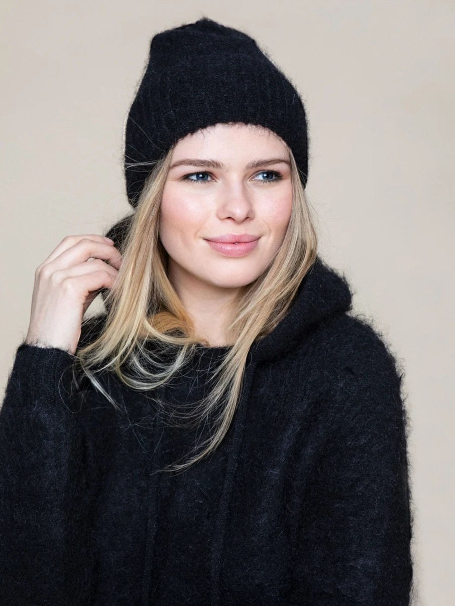 Women Ella & il Gloves & Hats And Scarves | Ella & Il Silje Hat In Black