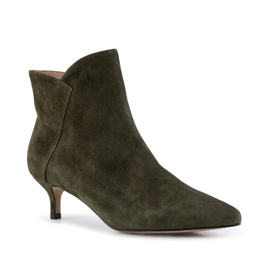 Women Shoe The Bear | Shoe The Bear Saga Zip Boot In Khaki Suede