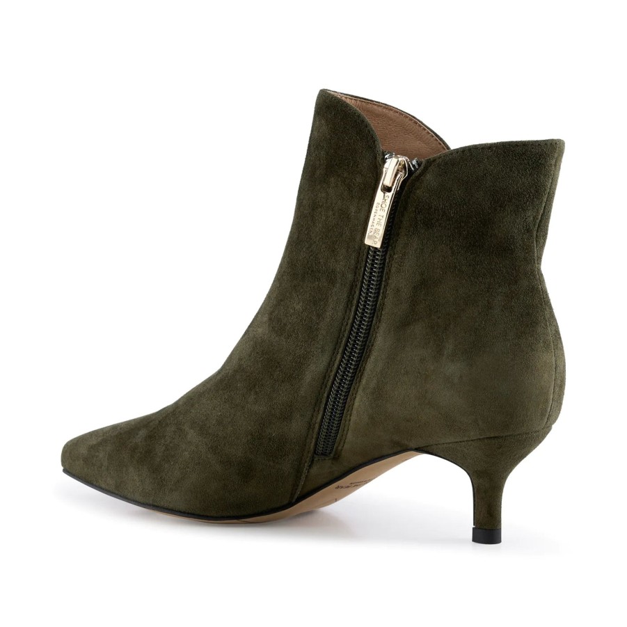 Women Shoe The Bear | Shoe The Bear Saga Zip Boot In Khaki Suede