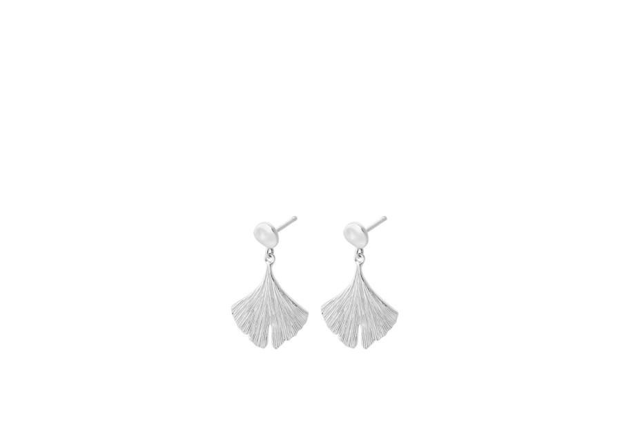 Women Pernille Corydon Earrings | Pernille Corydon Biloba Earrings In Silver