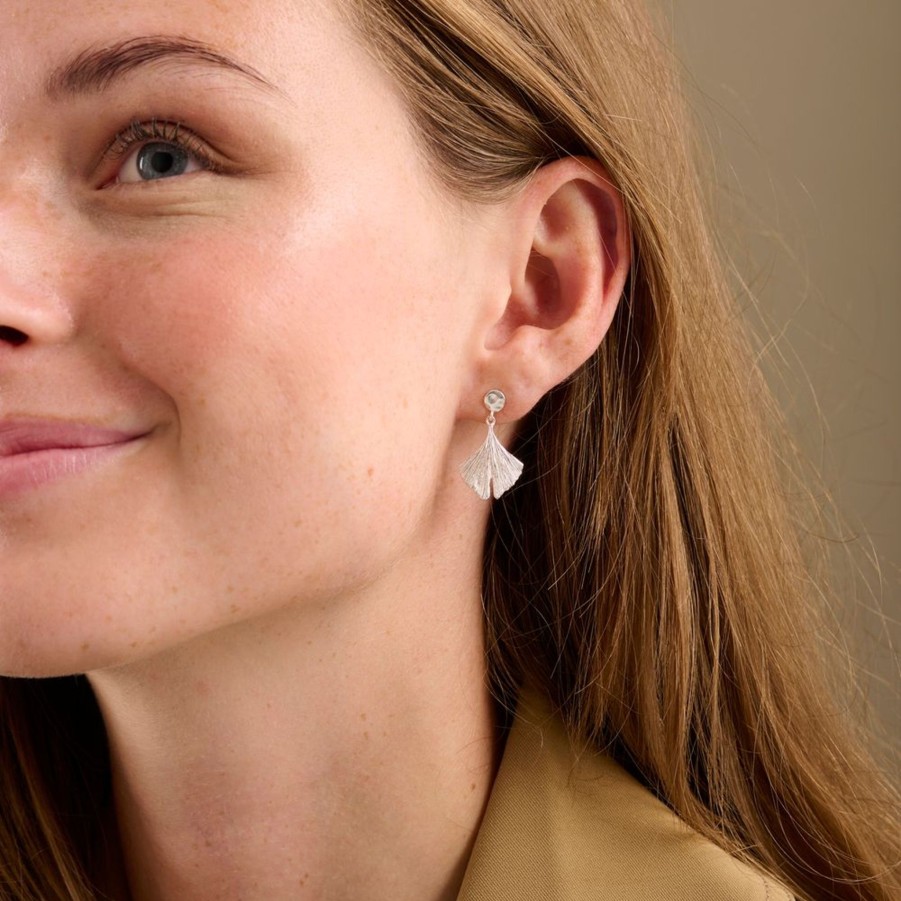 Women Pernille Corydon Earrings | Pernille Corydon Biloba Earrings In Silver