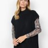 Women Soya Concept Knitwear And Sweaters | Soya Concept Tamira Waistcoat In Black 51216