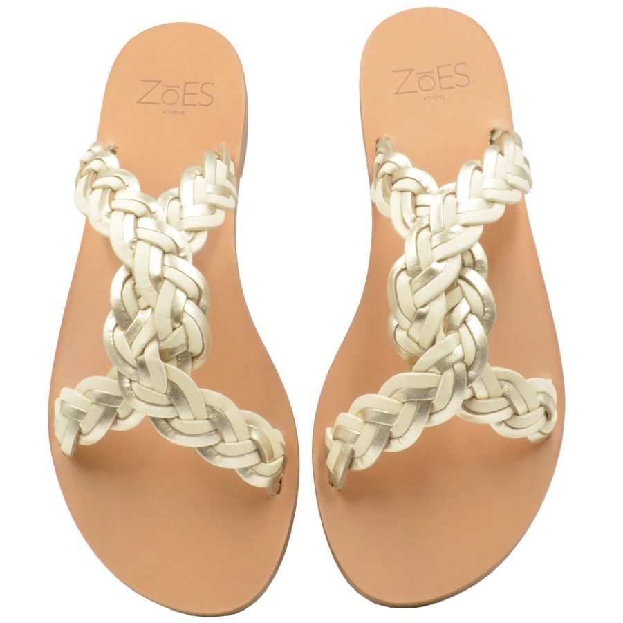 Women Zoes | Zoes Friplaska Sandals In Platinum