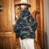 Women BE-Y-E Coats And Jackets | Be-Y-E Caban Jacket In Green Camouflage Print