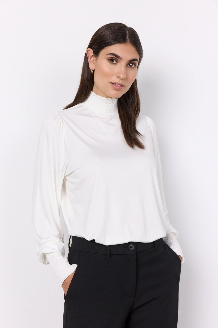 Women Soya Concept Tops | Soya Concept Marica Blouse In Off White 26291