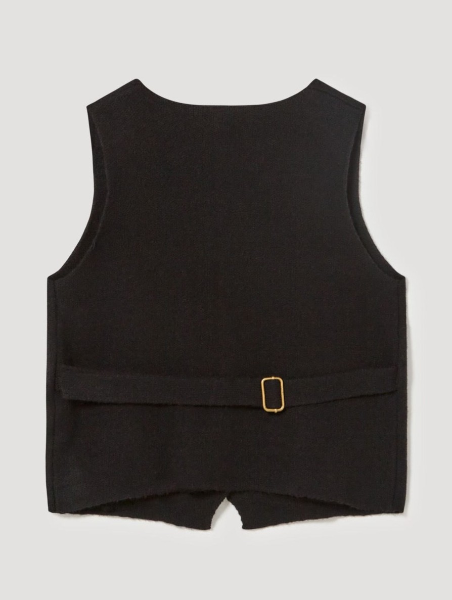 Women skatie Knitwear And Sweaters | Skatie Tailored Knitted Vest In Black S57K07Blk