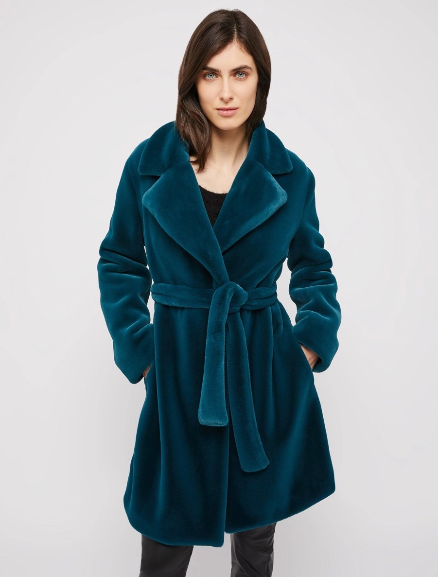 Women Penny Black Coats And Jackets | Penny Black Coat In Emerald 145440222P