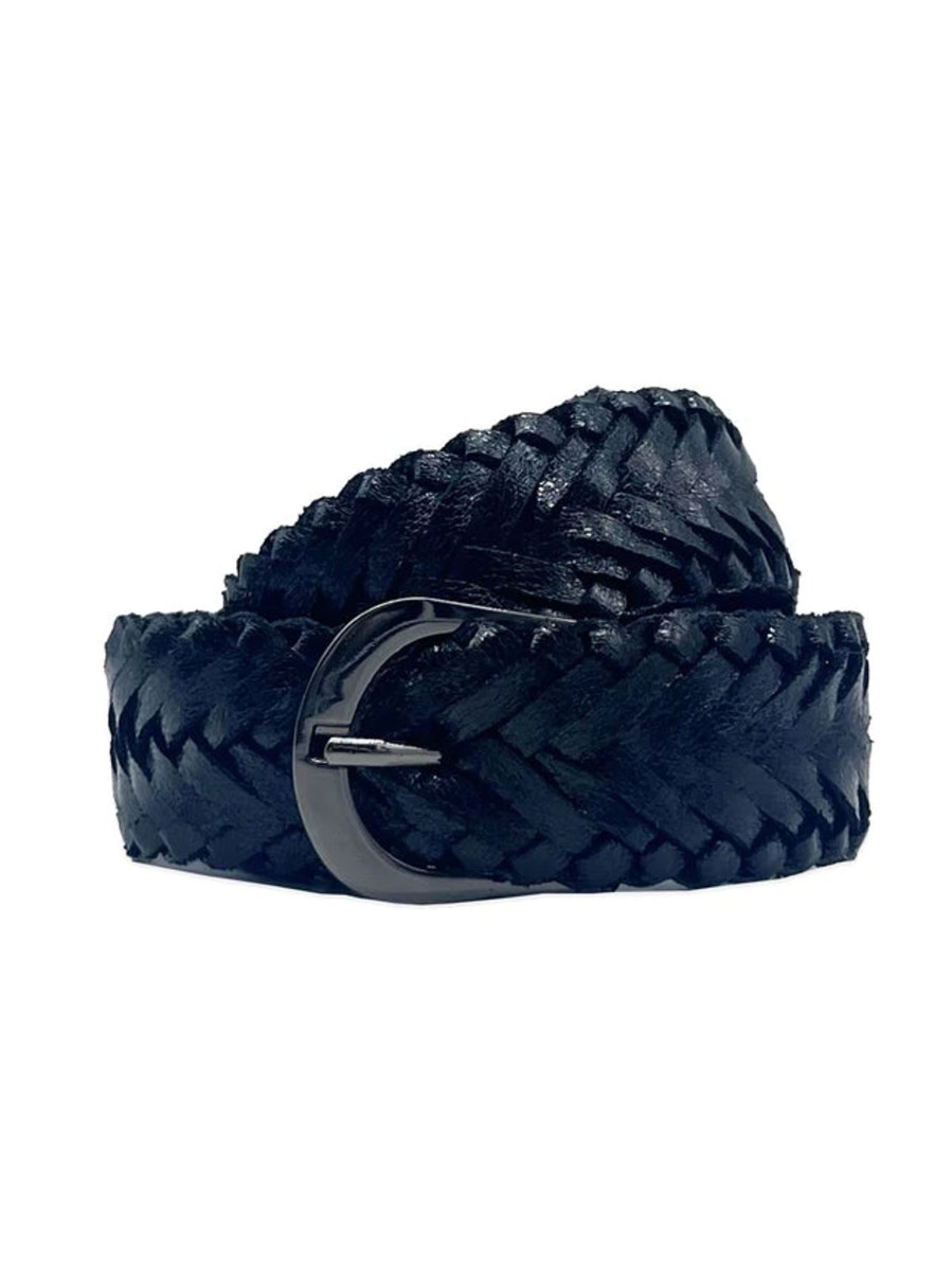 Women Nooki Belts | Nooki Rio Woven Belt In Black