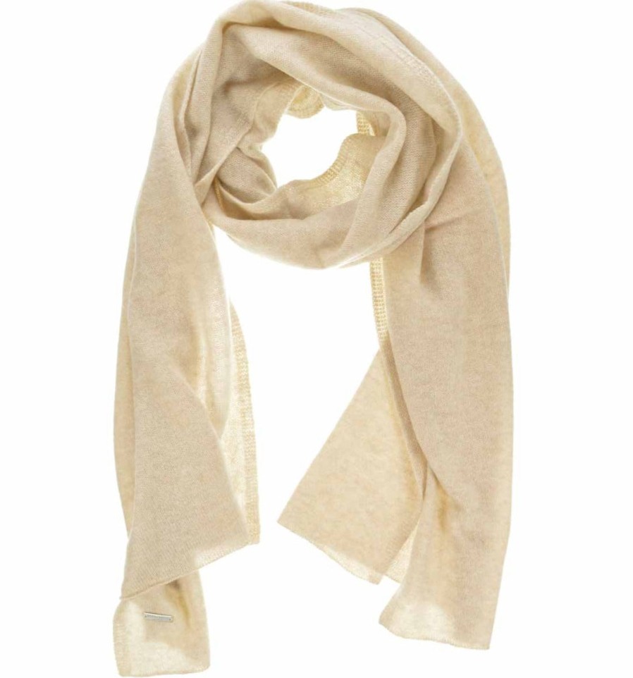 Women Seeberger Gloves & Hats And Scarves | Seeberger Cashmere Scarf In Sand