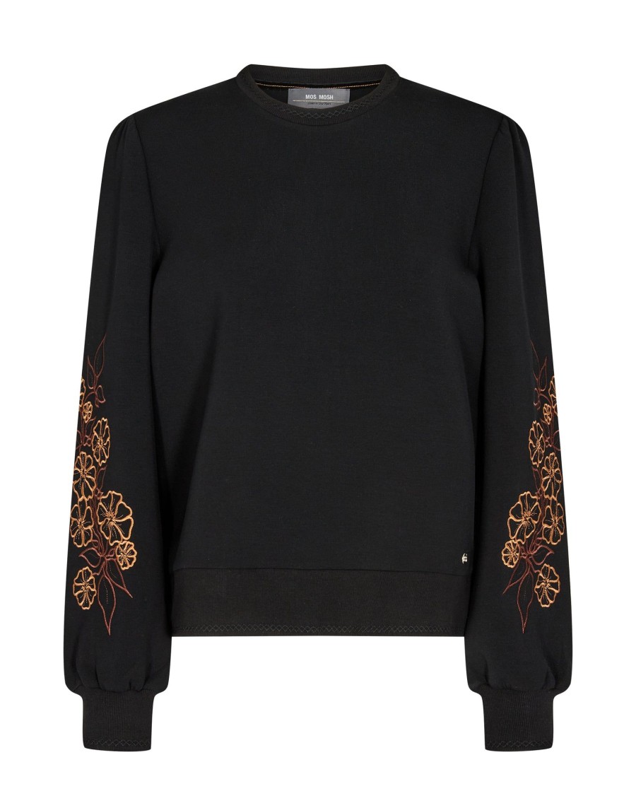 Women Mos Mosh Knitwear And Sweaters | Mos Mosh Micka Sweatshirt In Black