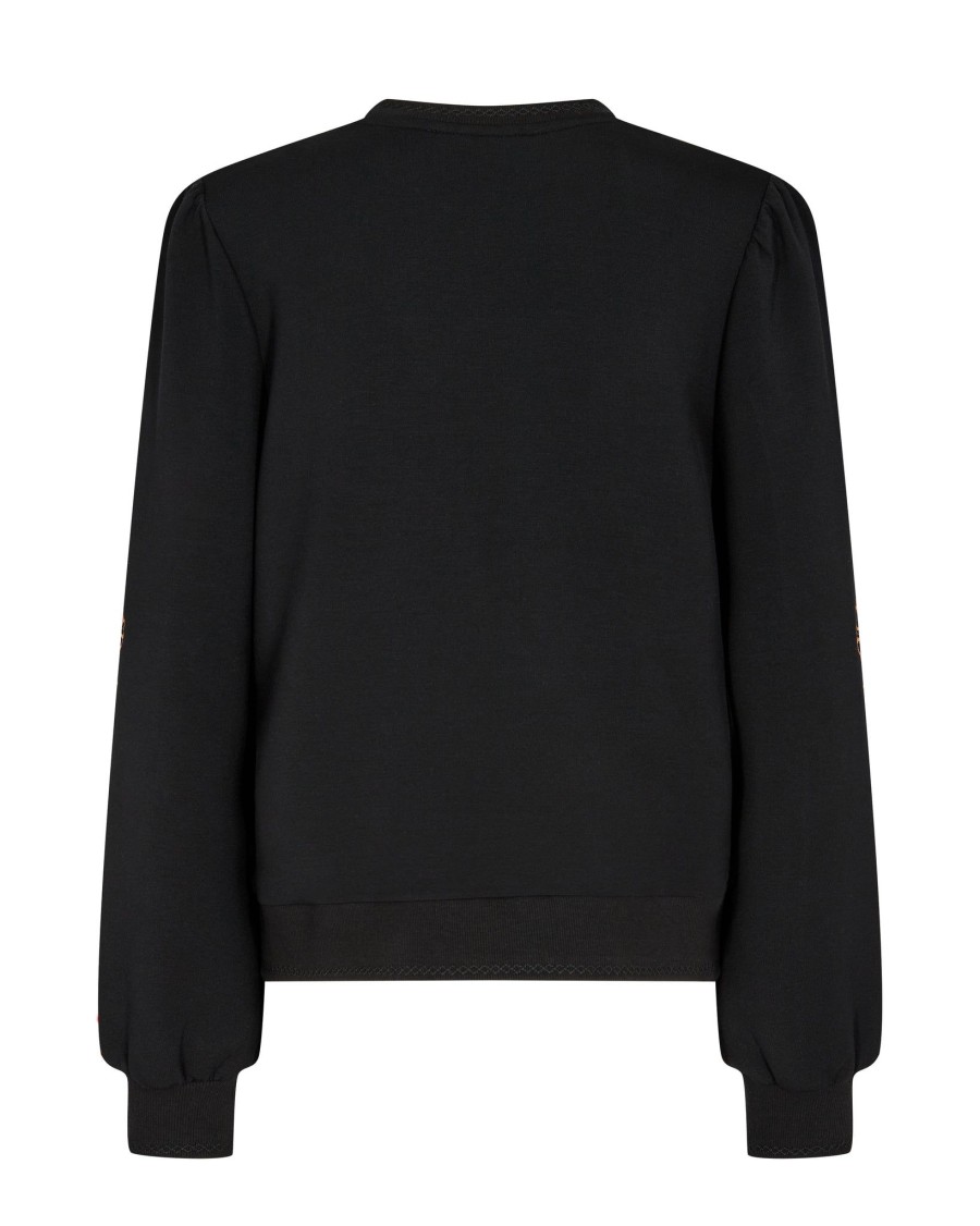 Women Mos Mosh Knitwear And Sweaters | Mos Mosh Micka Sweatshirt In Black