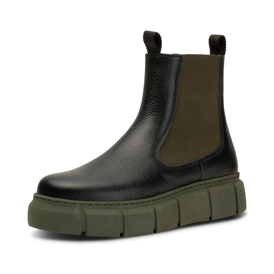 Women Shoe The Bear | Shoe The Bear Tove Chelsea Boot In Black And Khaki