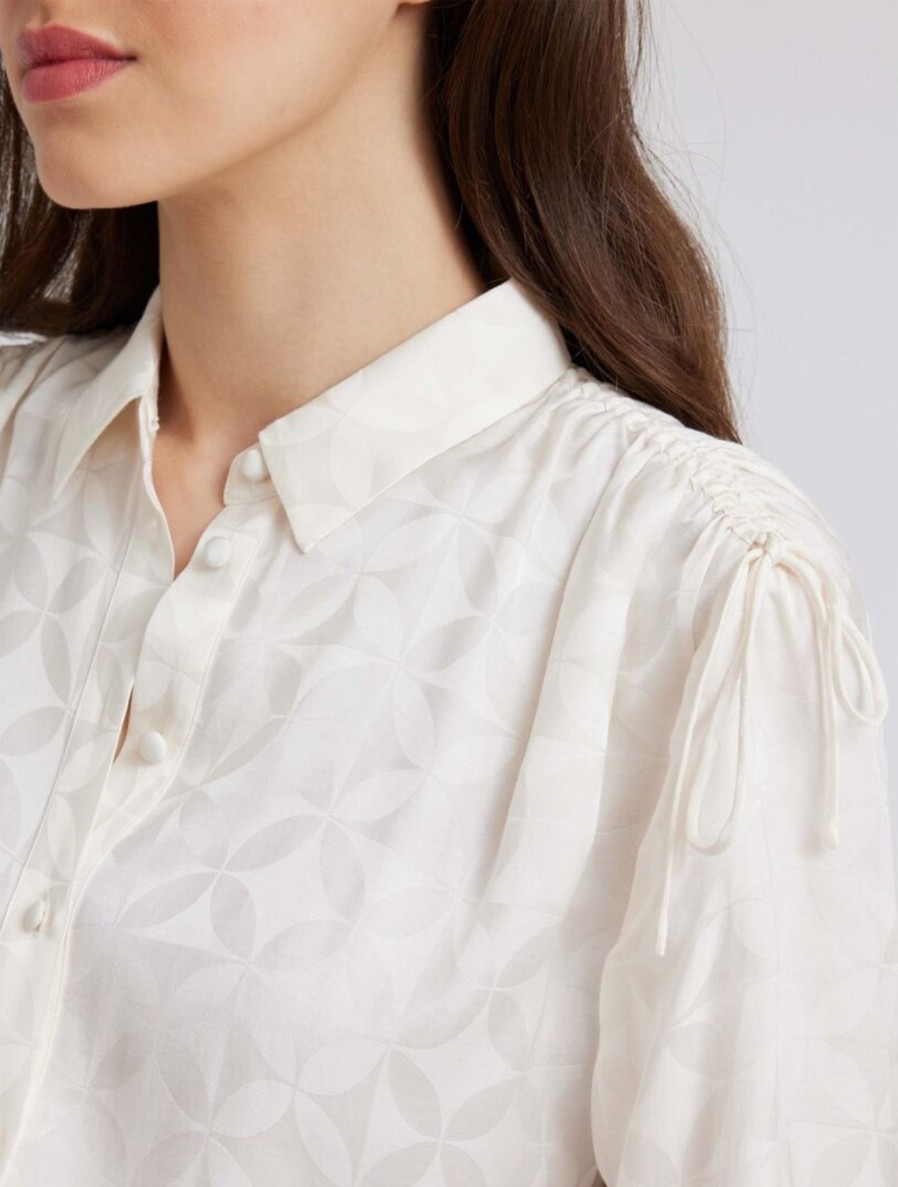 Women Idano Tops | Idano Clemence Blouse In Ecru