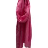 Women Ochre Cashmere Gloves & Hats And Scarves | Ochre Cashmere And Fine Wool Blend Wrap Scarf In Bright Pink Fw06P