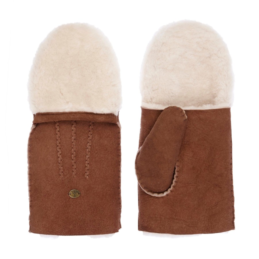 Women Emu Gloves & Hats And Scarves | Emu Birrarung Mittens In Tawny