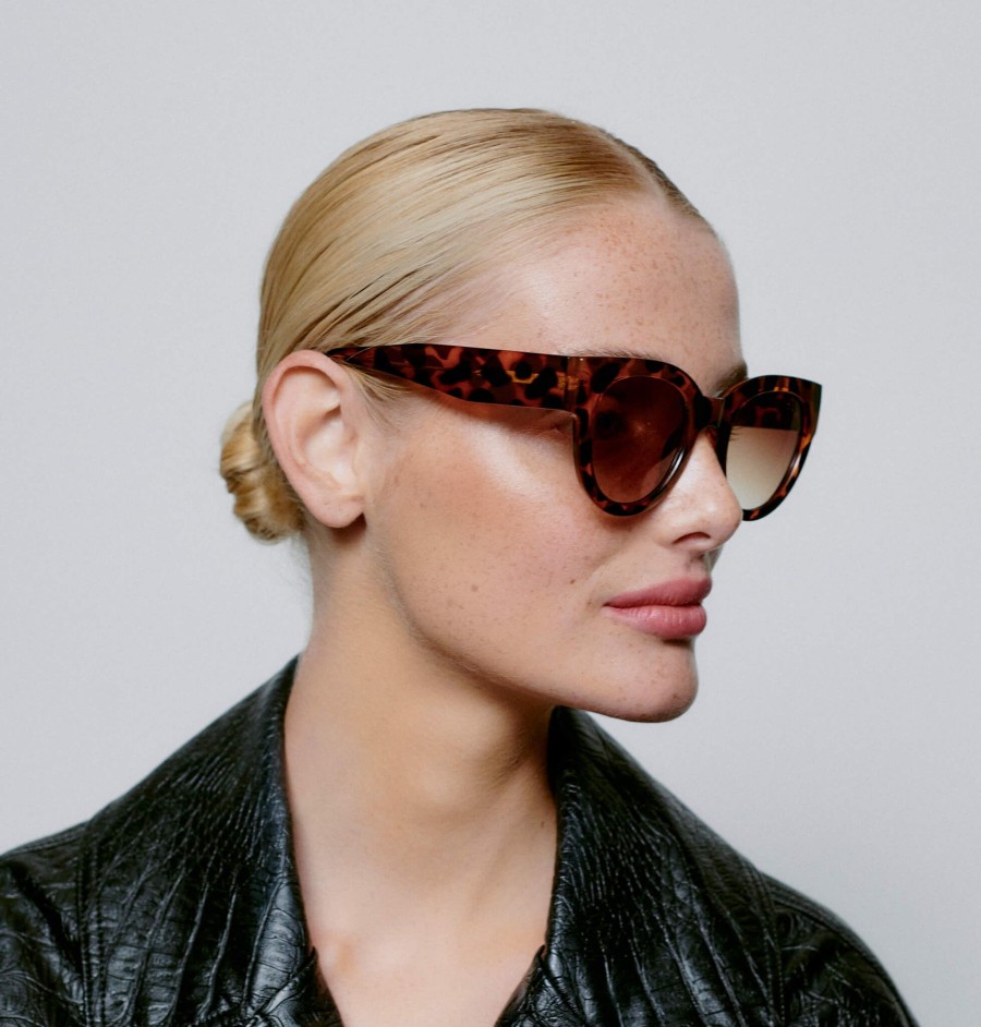 Women A Kjaerbede Sunglasses And Eyewear | A.Kjaerbede Lilly Sunglasses In Havana