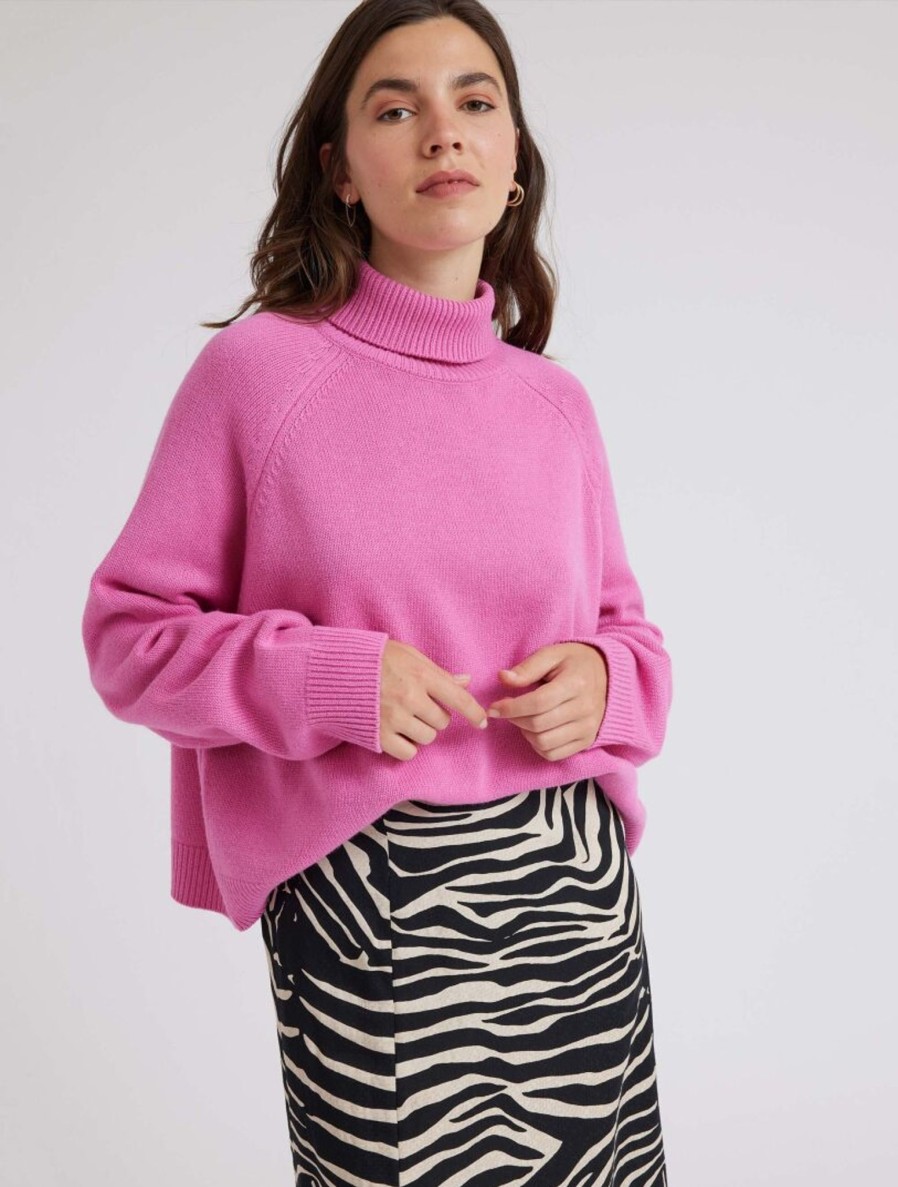 Women Idano Knitwear And Sweaters | Idano Martine Jumper In Rose Pink