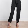 Women Silk95Five Trousers & Skirts And Shorts | Silk95Five Jordan Cargo Trousers In Black 17005