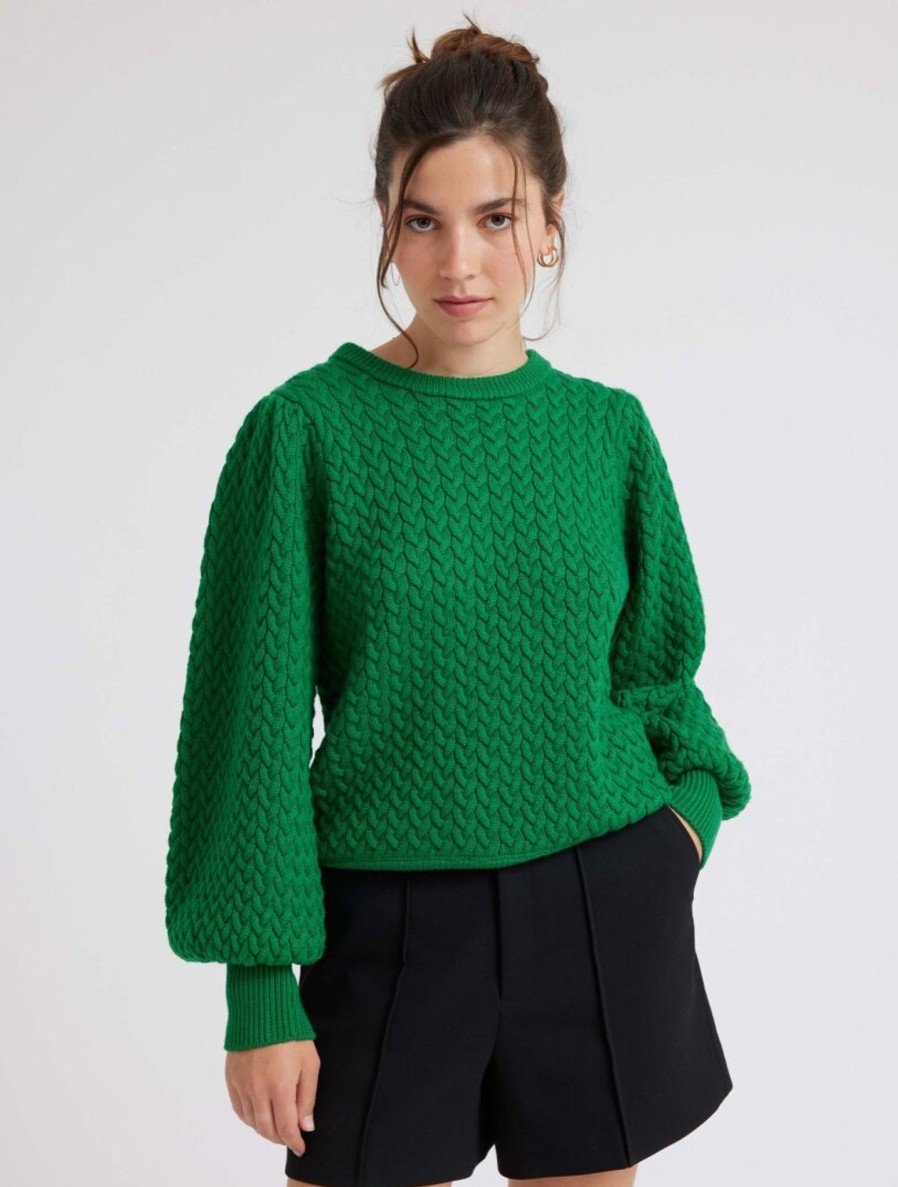 Women Idano Knitwear And Sweaters | Idano Mailys Jumper In Green