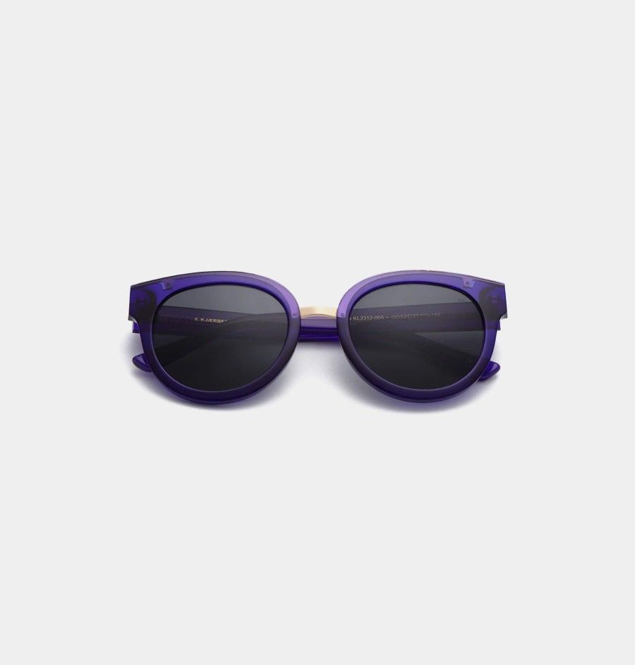 Women A Kjaerbede Sunglasses And Eyewear | A.Kjaerbede Jolie Sunglasses In Purple Transparent