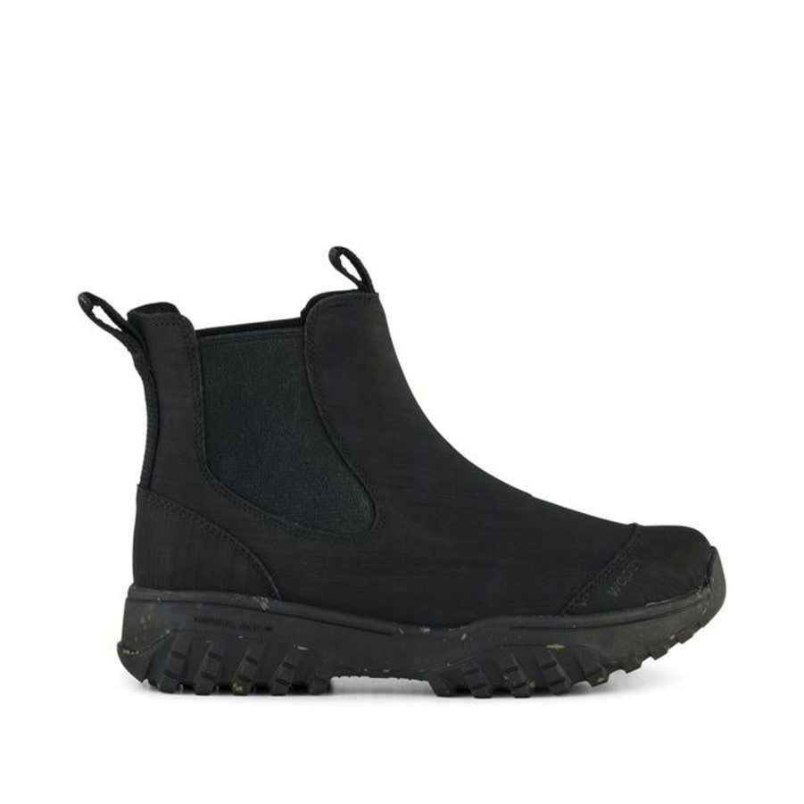 Women Woden | Woden Magda Rubber Track Boots In Black