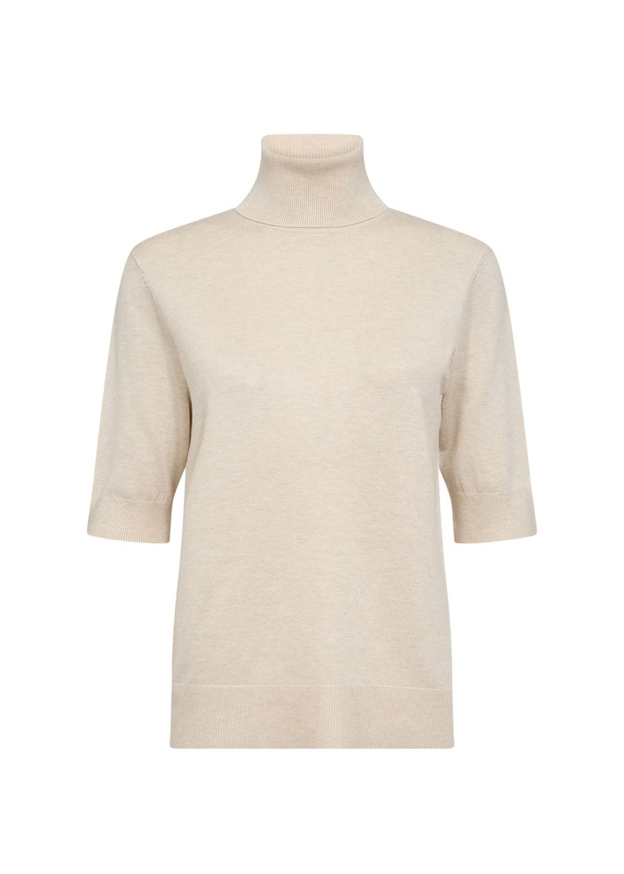 Women Soya Concept Knitwear And Sweaters | Soya Concept Dollie Pullover In Cream Melange 33423