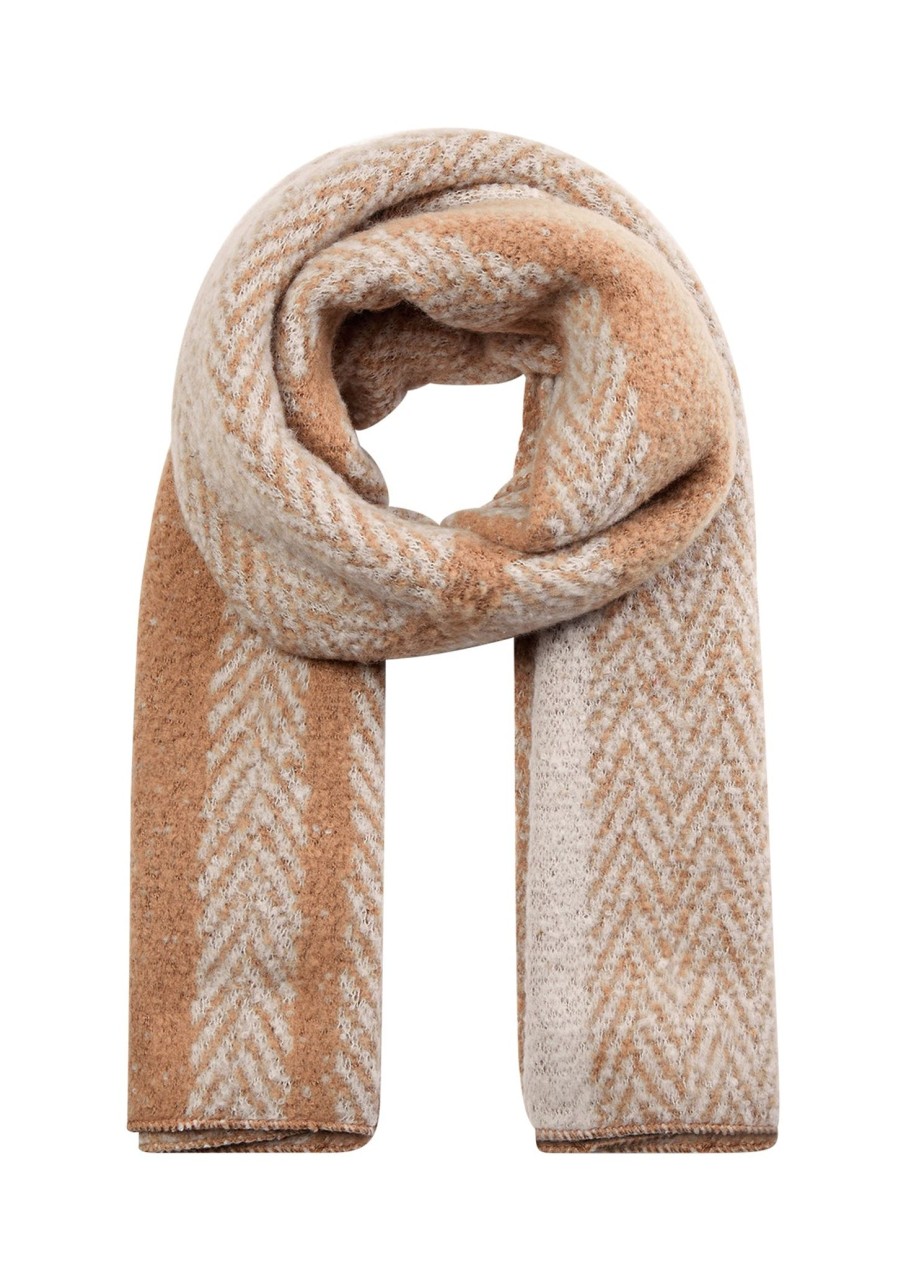 Women Soya Concept Gloves & Hats And Scarves | Soya Concept Myrtle Scarf In Sand 51198