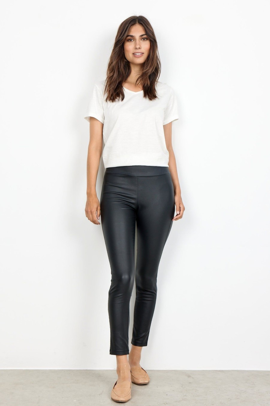 Women Soya Concept Trousers & Skirts And Shorts | Soya Concept Pam Legging Trouser In Black 19212