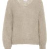 Women American Dreams Knitwear And Sweaters | American Dreams Milana Sweater In Beige