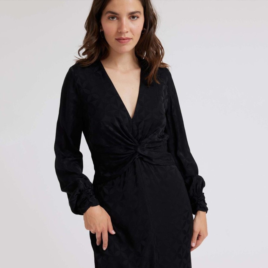 Women Idano Dresses | Idano Douce Uni Dress In Black