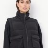 Women Soya Concept Coats And Jackets | Soya Concept Nina Waistcoat In Black 40226