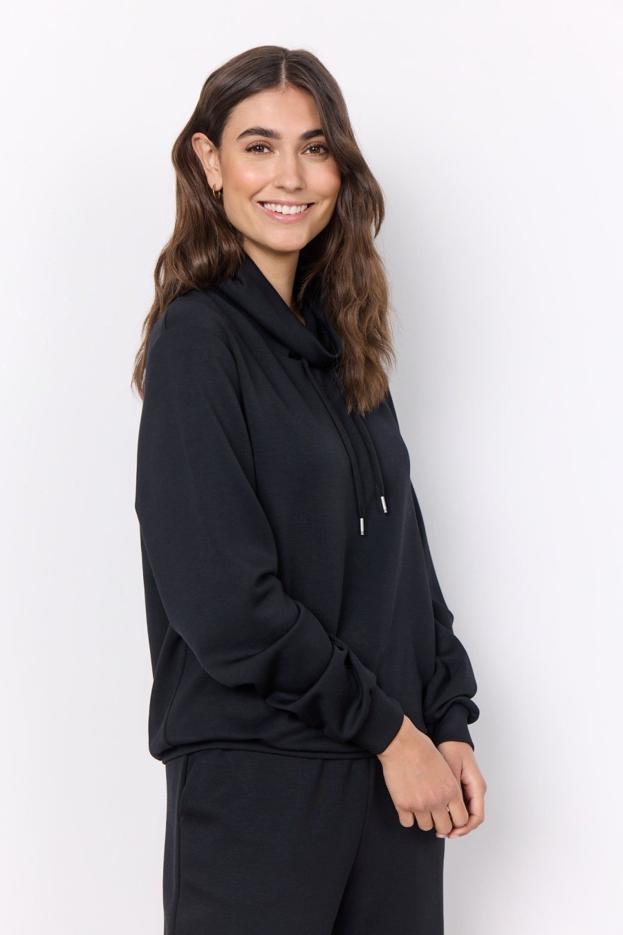 Women Soya Concept Tops | Soya Concept Banu Sweatshirt In Black 26005