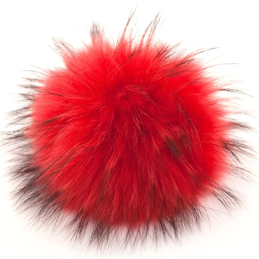 Women Bobbl Gloves & Hats And Scarves | Bobbl Pom Pom In Cherry Red