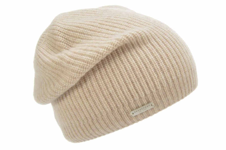 Women Seeberger Gloves & Hats And Scarves | Seeberger Cashmere Headsock In Sand